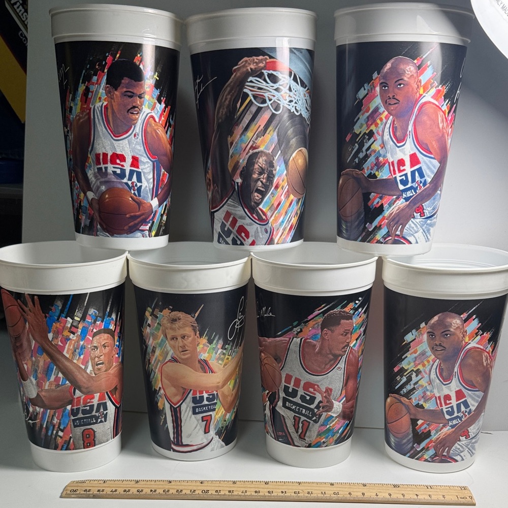USA Basketball Collectible cups 1992 McDonald's USA Basketball "Dream Team"